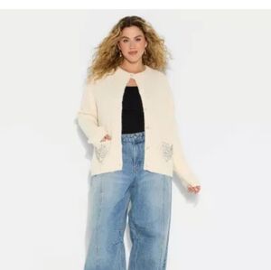 Wicked x Katie Kimes heart Cardigan